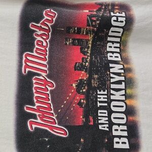 Johnny Maestro And The Brooklyn Bridge NYC Skyline Tee Shirt Band 60's 70's Pop